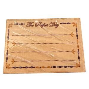 The Perfect Day Memo Note Rubber Stamp